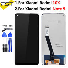 Tela original para xiaomi redmi note 9, lcd redmi 10x, tela de toque com digitalizador com moldura para redmi note9 2024 - compre barato