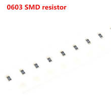 100pcs/lot  0603 SMD resistor 0R ~ 10M 1/10W 0 1 10 100 150 220 330 ohm 1K 2.2K 10K 100K 0R 1R 10R 100R 150R 220R 330R 2024 - buy cheap