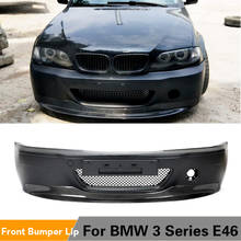 Front Bumper Lip Spoiler Splitters For BMW E46 4 Door CSL 1998 - 2004 Carbon Fiber Front Bumper Guard 2024 - buy cheap