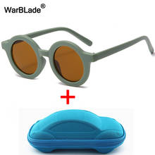 WarBLade Fashion Round Kids Sunglasses Boys Girls Vintage Sun Glasses UV400 Protection Classic Children Baby Eyewear With Case 2024 - buy cheap