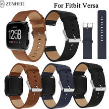 Leather Strap Replacement Sport Watchband For Fitbit Versa Frontier/Classic Bracelet For Fitbit Versa Quick Release Band 2024 - buy cheap