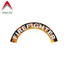 Aliauto Creative Car Sticker Firefighter In Flames Waterproof Personality Decal PVC for Volvo Honda Civic Passat Mazda,13cm*6cm 2024 - buy cheap