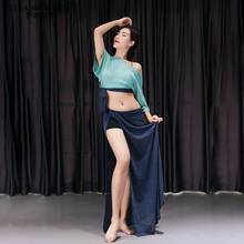 Traje de danza del vientre Sexy Shinny, conjuntos de práctica, trajes modales de danza Oriental Perforamce, nuevo para mujeres, ropa de práctica, vestido de danza del vientre 2024 - compra barato