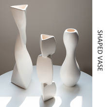 Декоративная белая ваза для дома, простая керамическая ваза, украшение для дома, гостиной, современный интерьер для дома 2024 - купить недорого