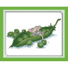 Joy Sunday New Arrival Animal Patterns Cross Stitch Kit 11&14CT Printed Canvas DIY Cross Stitch Kits Embroidery Needlework Sets 2024 - buy cheap