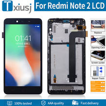 Оригинальный ЖК-дисплей 5,5 дюйма с рамкой для XIAOMI Redmi Note 2, ЖК-дисплей, дигитайзер сенсорного экрана в сборе, бесплатные инструменты для Redmi Note2 LCD 2024 - купить недорого