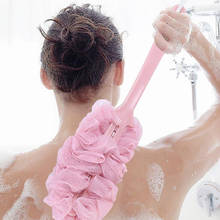 New Long Handle Hanging Soft Mesh Back Body Bath Shower Scrubber Brush Sponge Bath ball For Bathroom Hot Sale Shower Brush 2024 - buy cheap