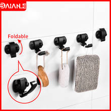 Robe Hook Black Silver Folding Coat Hooks Wall Mounted Aluminum Bathroom Hooks for Towels Bag Key Rack Decorative Clothes Hanger 2024 - buy cheap