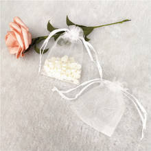 50 Uds. Bolsa de joyería bolsas de Organza con cordón ajustable exhibición de joyería Organza bolsas de joyería bolsa de embalaje para la boda 5z 2024 - compra barato