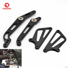 Reposapiés de aluminio para motocicleta de carreras, accesorio para reposapiés de freno, palanca de cambios + ala para Yamaha YZF R6 YZF-R6 2006-2014 2024 - compra barato