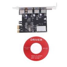 4 Port PCI-E to USB 3.0 HUB PCI Express Expansion Card Adapter 5 Gbps Speed 2024 - buy cheap