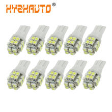 HYZHAUTO-bombillas LED T10 para coche, lámpara de posición de techo de 12V, color blanco, 194, 168, W5W, 3528, 20-SMD, 6500K, 10 unidades 2024 - compra barato