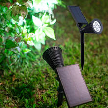 Foco led solar impermeable para jardín, lámpara de punto para patio de casa, exterior, césped, camino de luz Led Solar para jardín 2024 - compra barato