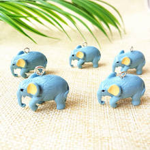 10pcs Elephant Resin Charms Pendant DIY 3D Kawaii Animals Earring Dangle Fit Fashion Jewelry Finding Accessories 26*23mm YZ773 2024 - buy cheap