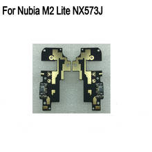 Зарядный порт USB для ZTE Nubia M2 Lite NX573J, микрофон, мотор, вибромодуль, запасные части для платы, NubiaM2 Lite 2024 - купить недорого