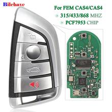 Bilchave 4 Buttons Keyless Entry 315/433/868Mhz Remote Smart Car Key PCF7953P Chip Fob For BMW FEM BDC CAS4 CAS4+ EWS5 2024 - buy cheap