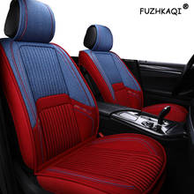 Tampas de assento do carro do linho de fuzhkaqi para volvo v50 v40 c30 xc90 xc60 s80 s60 s40 v70 acessórios do automóvel tampas de assento carros para o veículo 2024 - compre barato