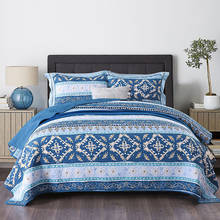 CHAUSUB-colchas de algodón para cama, edredón bohemio de 3 piezas, tamaño Queen, manta acolchada para cama doble 2024 - compra barato