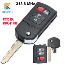 Keyecu para mazda 2005 2006 2007 2008 controle remoto substituto chave de carro de controle remoto 4 botões fcc id: kpu41788 2024 - compre barato