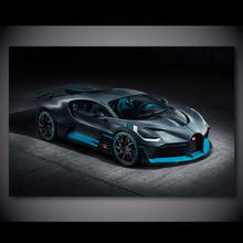 Pintura en lienzo BUGATTI 2018 Chiron Sport Red Car Concept, arte de pared, imagen de seda, carteles e impresiones, decoraciones modernas para el hogar 2024 - compra barato