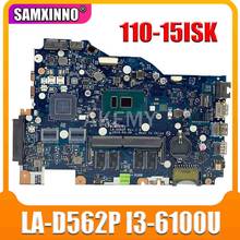 For Lenovo 110-15ISK Notebook Motherboard BIWP4 / P5 LA-D562P CPU i3 6100U/6006U 4GB RAM 100% test work free shipping 5B20M81647 2024 - buy cheap