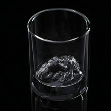 201-300 мл утолщенная термостойкая стеклянная чашка кружки креативная Изолированная двухслойная чашка для кофе, молока голова льва Коктейльная чашка AQ288 2024 - купить недорого