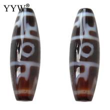 High Quality Natural Tibetan Agates Dzi Beads Oval Lotus-Born Cap Hole 2mm Size 12x38mm Sold By Pc Healing Good Blessing Beads 2024 - buy cheap