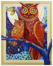 New Design Special Shaped Diamond Painting crystal Rhinestones 5D DIY OWl Diamond Embroidery Home Decor drill cross stitch 2024 - buy cheap