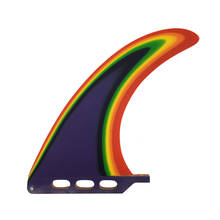 8'' Colorful Surfboard Fiberglass Longboard Fin Sup Fin Paddle fin Single Fin For Surfing 2024 - buy cheap