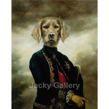 Dog Portraits Art Hand Painted Custom Pet Photo To Canvas Oil Painting The Marquis Royal Christmas Personalized Gift Wall Decor 2024 - buy cheap