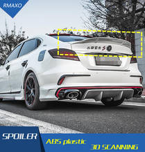 For morris garages MG6 Spoiler RK ABS Material Car Rear Wing Primer Color Rear Spoiler For MG 6 Spoiler 2017-2018 2024 - compre barato