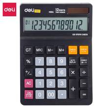 Deli em01420 desktop calculadora verificar & função correta moda escritório calculadora dupla potência de desligamento automático fonte escritório 2024 - compre barato