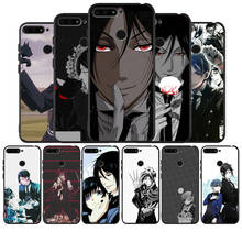 Funda negra de silicona para teléfono móvil Huawei, carcasa de silicona de Anime Black Butler para Huawei honor 30, 20 Pro, 8, 8X, 9, 10, 20 Lite, Mate 10, 20, 30 Lite Pro 2024 - compra barato