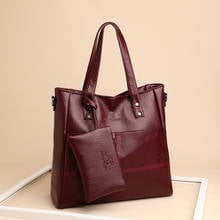 2020 The New Women Handbag Mother Bag New 2 Pcs/set Female Bags Simple Large-capacity Single Shoulder Bag Women's Handbags 2024 - buy cheap