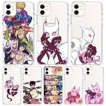 Funda de teléfono con dibujos animados de Japón para iPhone, carcasa transparente divertida de La Reina del asesino jjba Bizarre Adventure para iPhone 11 12 Mini Pro XR X Max 8 7 6s plus SE 2024 - compra barato