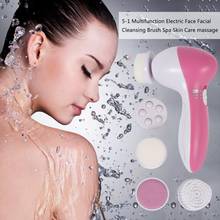 5 in 1 Electric Wash Face Machine Facial Pore Cleaner Body Cleansing Massage Mini Skin Beauty Massager Brush 2024 - buy cheap