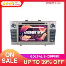 Reprodutor de dvd do carro de android 10.0 px6 4 + 64gb para a unidade principal do gravador de fita do rádio dos multimédios da navegação de toyota avensis 2009-2016 t27 gps 2024 - compre barato