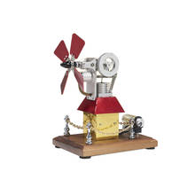 House windmill Stirling engine model external gas engine popular science birthday gift decoration toy Manufacturer's supply 2024 - buy cheap