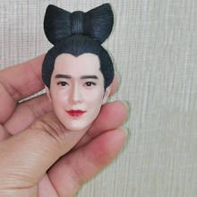 1/6 escala ásia bela cabeça feminina esculpir fantasma história wang zuxian cabeça escultura modelo de brinquedo arco hairsty para 12 polegadas figura corpo 2024 - compre barato