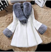 Plus Size Women Black Furry Faux Fur Coat White Thick Warm Coat Outerwear Autumn Winter Plush Teddy Shaggy Coat Jackets Overcoat 2024 - buy cheap