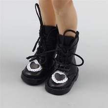 1pair 1/6 dolls Shoes for Doll Mini Boot 3.2cm  Shoes  Doll Accessories PU Leather 1/8 doll Boots For BJD 2024 - buy cheap