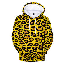 Модные леопардовые толстовки для мужчин и женщин, хип-хоп худи, Повседневная индивидуальная 3D Толстовка с капюшоном, осень/зима, пуловеры, уличная мода, 3D Толстовка с капюшоном 2024 - купить недорого