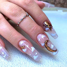 Press on nails long Ballet Clouds Sun Moon Wear Nail Art Finished Fake Nail Nail Patch Acrygel for nail 2024 - buy cheap