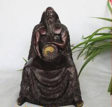 YM  910  Open light  copper  Fuxi  Statues  Ornament  Eight Diagrams  Ancestor  Taoism  The statue 2024 - buy cheap