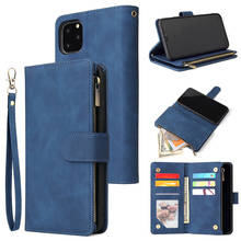 Capa carteira magnética com zíper, capa com alça para iphone 11 11 pro max e iphone x xs max xr 8 7 6 plus 2024 - compre barato