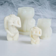 Molde de silicona para velas de cuerpo femenino, moldes de plástico artesanales para artesanías de yeso de cuerpo desnudo, fabricación artesanal de jabón para decoración del hogar 2024 - compra barato