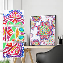 Pintura de diamantes de forma especial 5D, Kits de mosaico de punto de cruz de Mandala colorido, bordado de diamantes, artesanía para decoración artística de la pared del hogar 2024 - compra barato