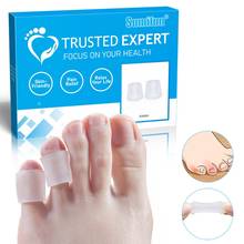 1 Box Soft Silicone Toe Tube Protector Sleeves Separators Toenail Corn Cushion Cap Pain Relief Cover for Protect Cracked Skin 2024 - buy cheap