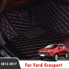 Auto Interior Carpets For Ford Ecosport 2017 2016 2015 2014 2013 Car Floor Mats Leather Custom Decoration Styling Protect Rugs 2024 - buy cheap