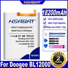 HSABAT 18200mAh Battery For DOOGEE BL12000 for DOOGEE BL12000 Pro battery MTK6763T 2024 - buy cheap